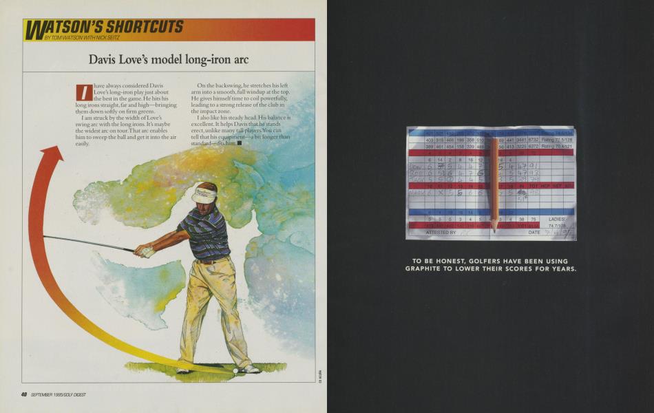 Davis Love’s model long-iron arc