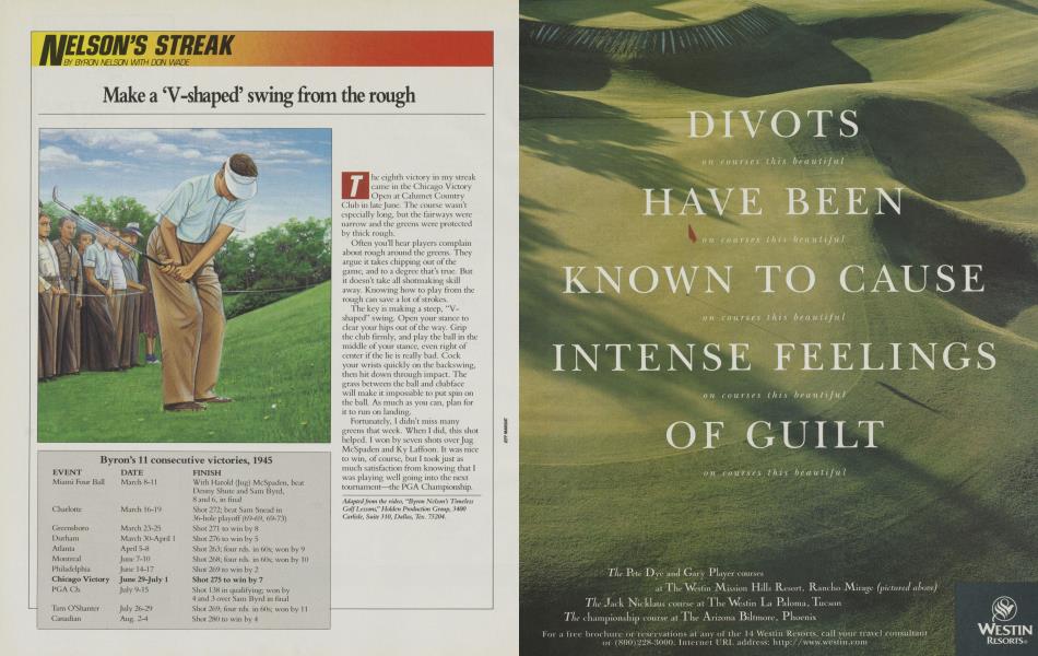 Make a ‘V-shaped’ swing from the rough