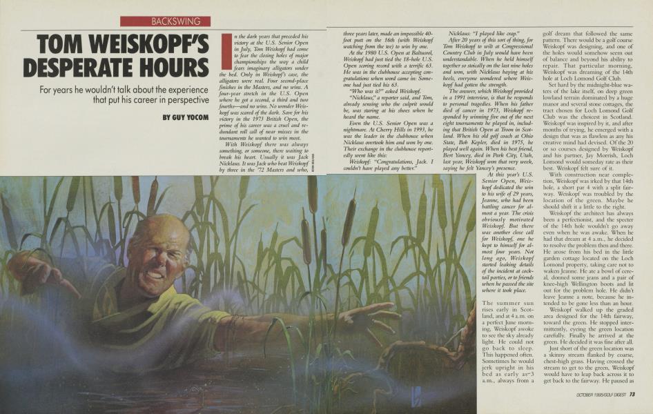 TOM WEISKOPF'S DESPERATE HOURS