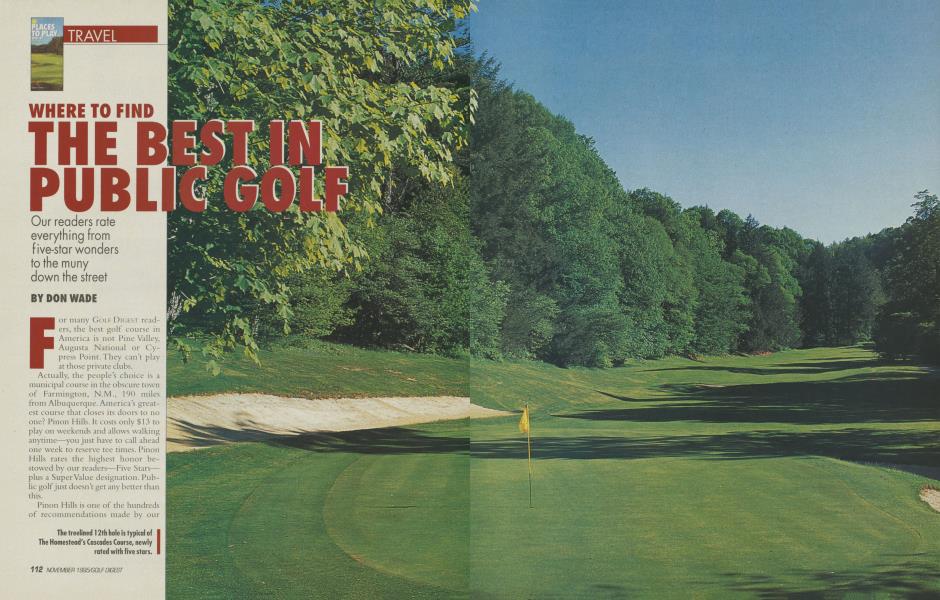WHERE TO FIND THE BEST IN PUBLIC GOLF