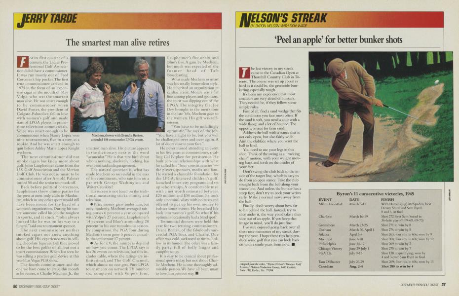 ‘Peel an apple’ for better bunker shots