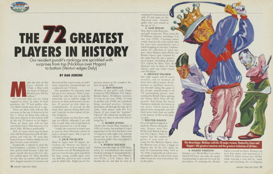 THE 72 GREATEST PLAYERS IN HISTORY