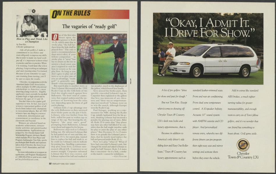 The vagaries of 'ready golf'