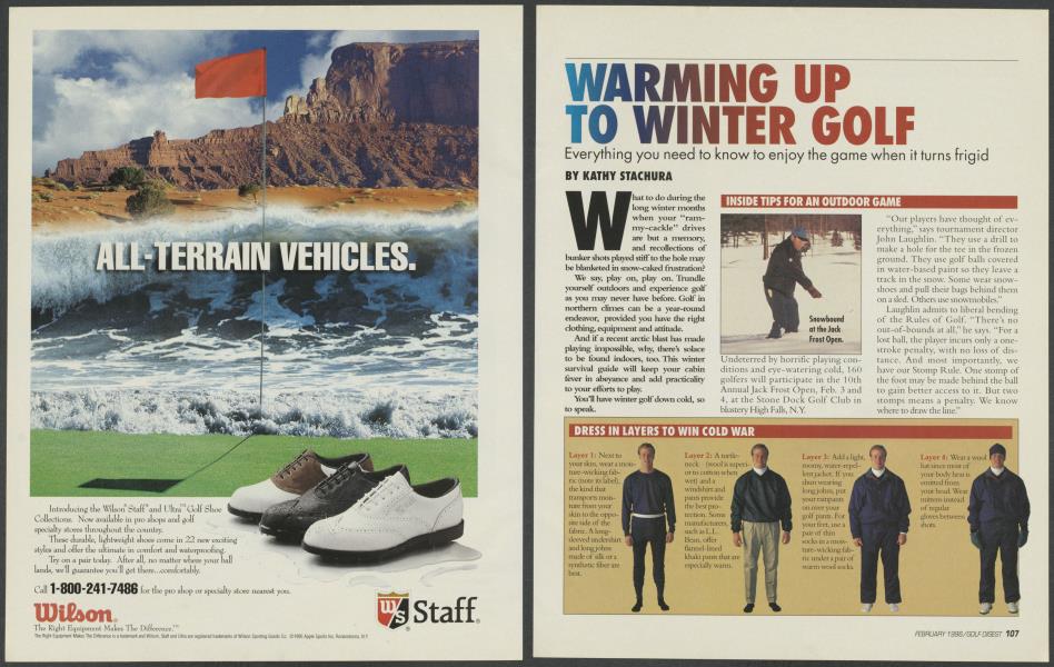WARMING UP TO WINTER GOLF