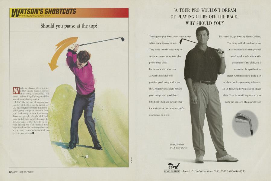 Should you pause at the top?