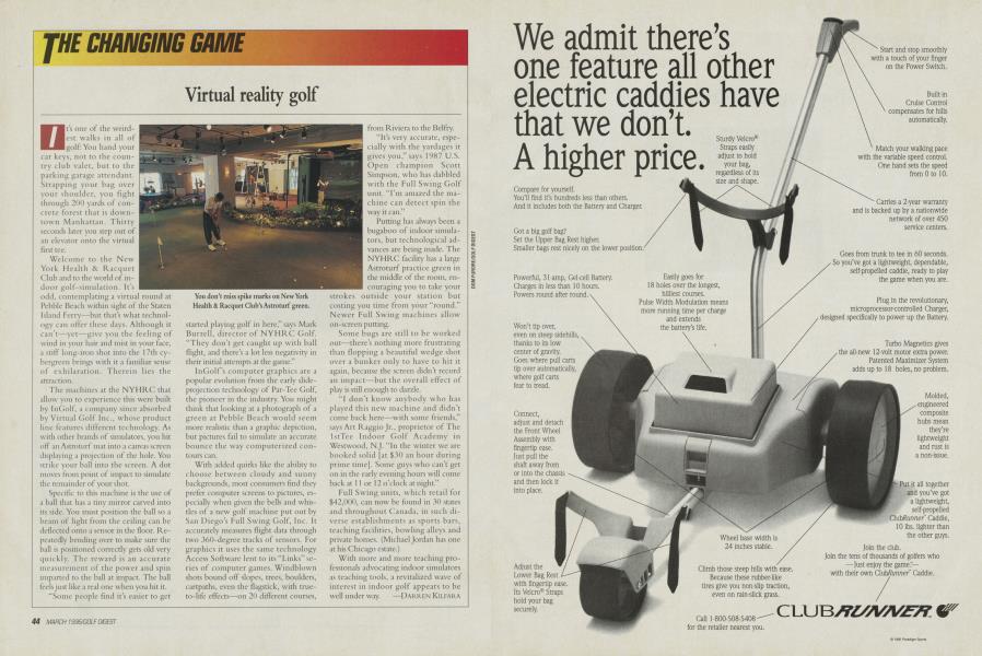 Virtual reality golf
