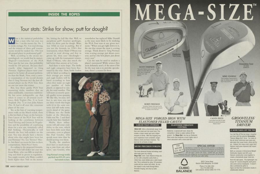 Tour stats: Strike for show, putt for dough?