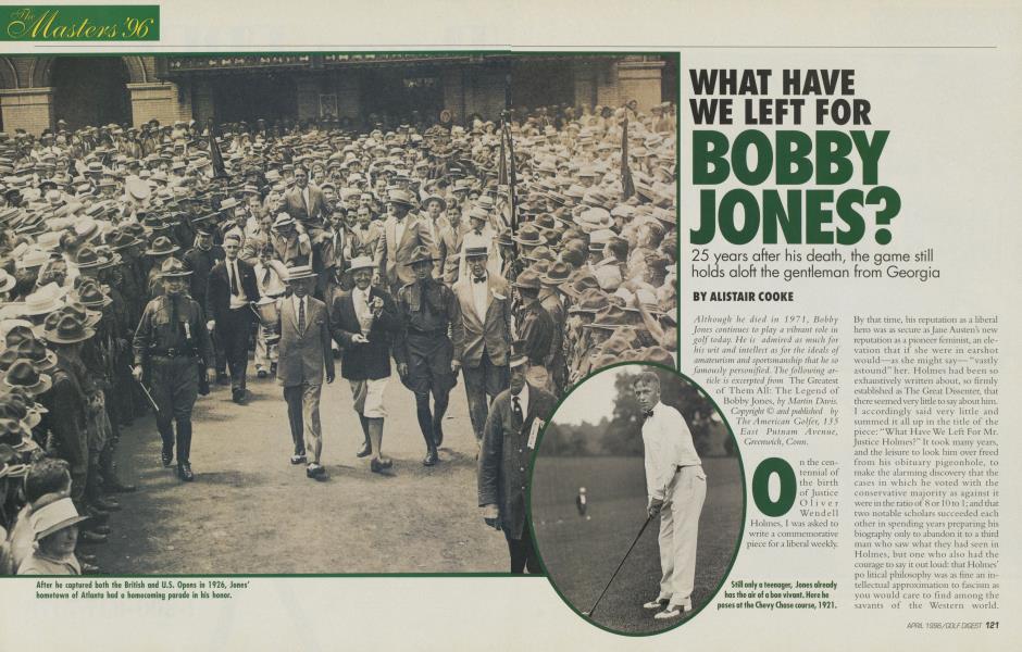 WHAT HAVE WE LEFT FOR BOBBY JONES?