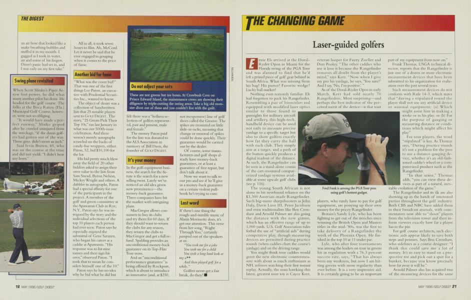 Laser-guided golfers