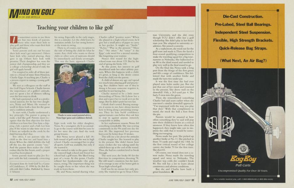 Teaching your children to like golf