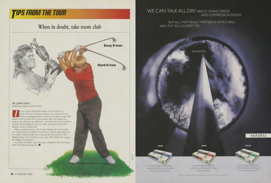 When in doubt, take more club