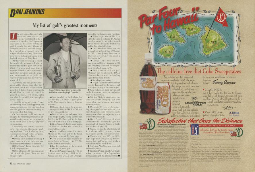 My list of golf’s greatest moments