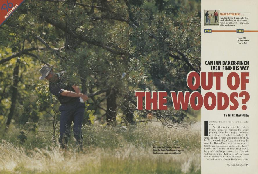 CAN IAN BAKER-FINCH EVER FIND HIS WAY OUT OF THE WOOD?