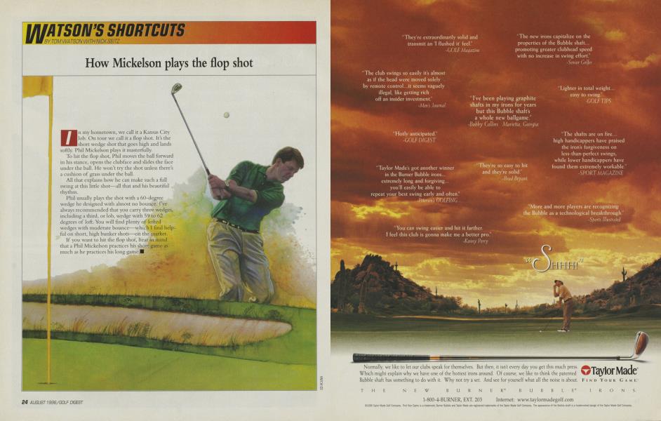 How Mickelson plays the flop shot