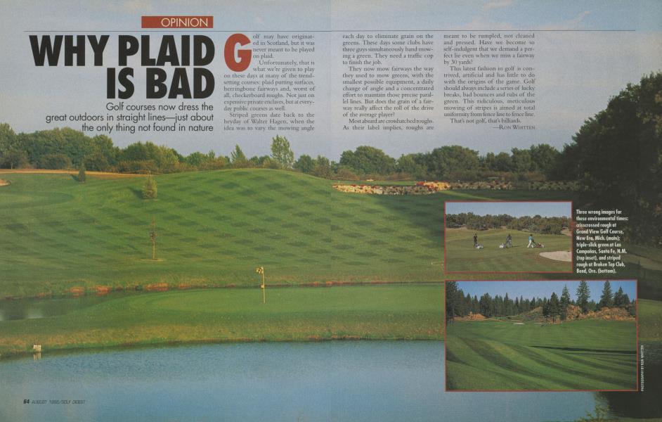 WHY PLAID IS BAD