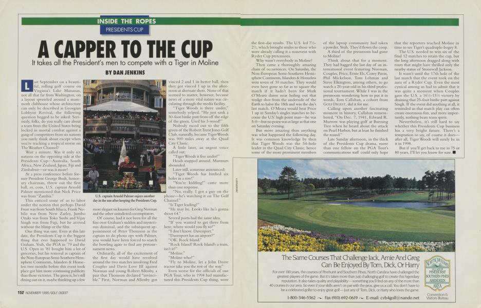 A CAPPER TO THE CUP