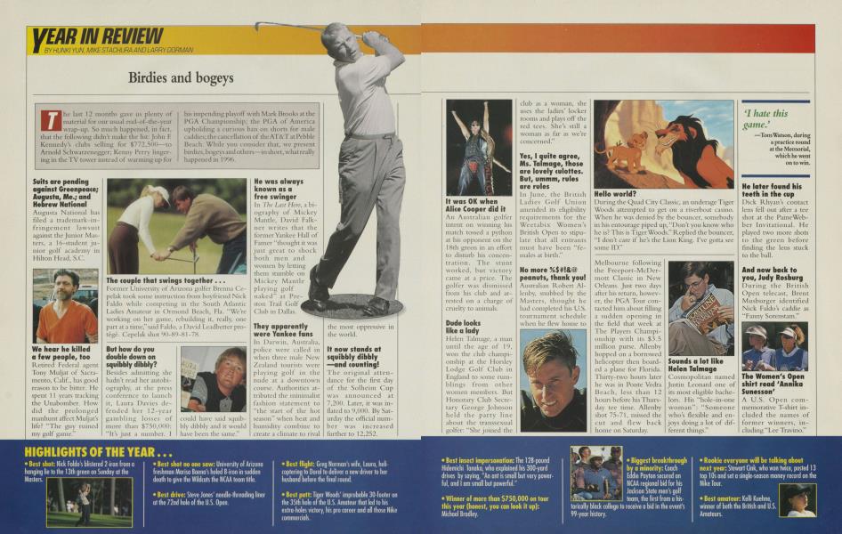 Birdies and bogeys