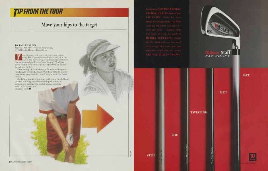 Move your hips to the target