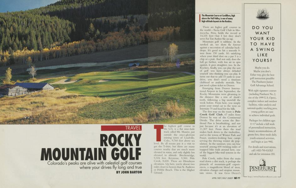ROCKY MOUNTAIN GOLF