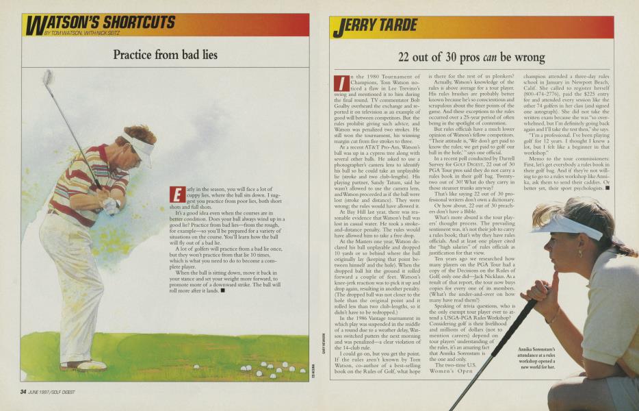 Practice from bad lies