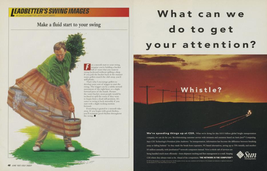 Make a fluid start to your swing