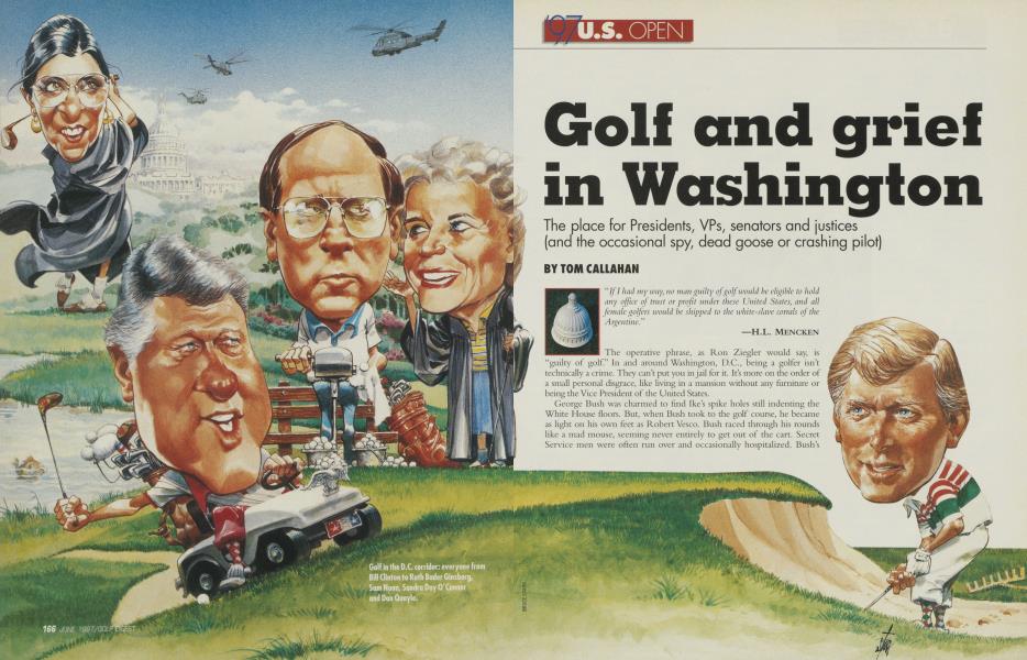 Golf and grief in Washington