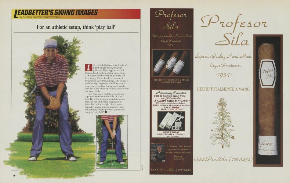 For an athletic setup, think ‘play ball’