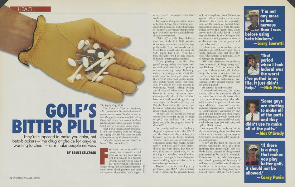 GOLF'S BITTER PILL