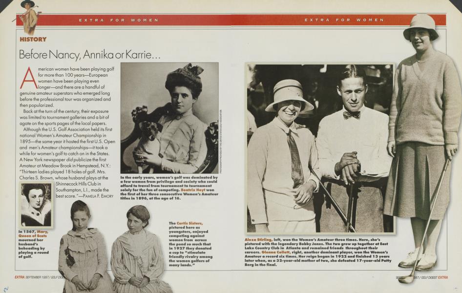 Before Nancy, Annika or Karrie...