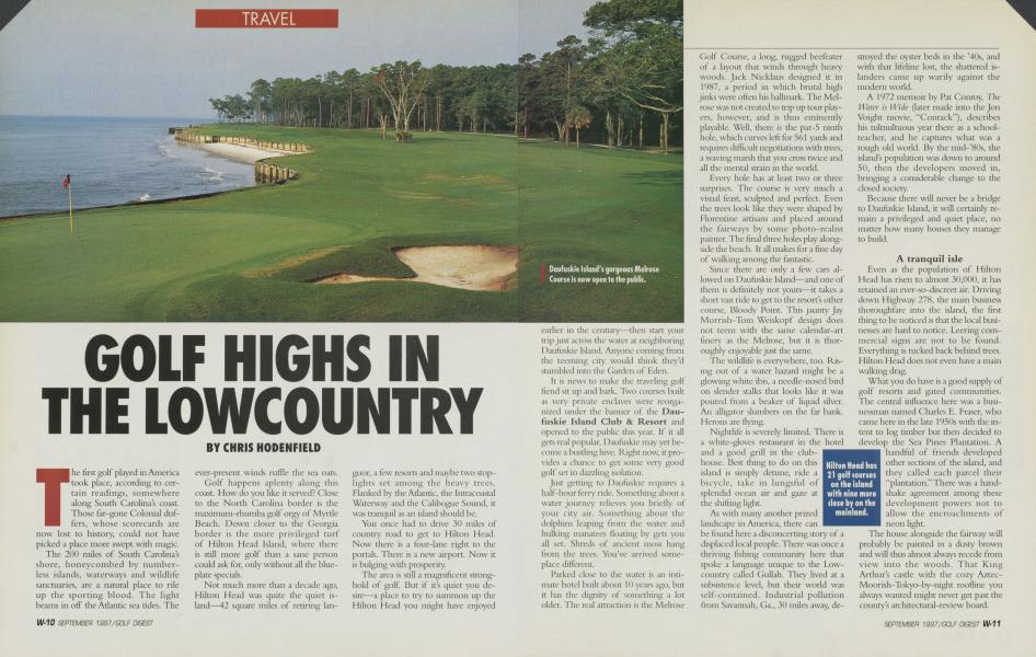 GOLF HIGHS IN THE LOWCOUNTRY