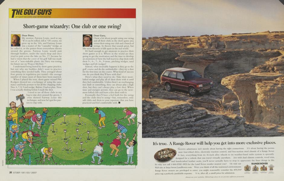 Short-game wizardry: One club or one swing?