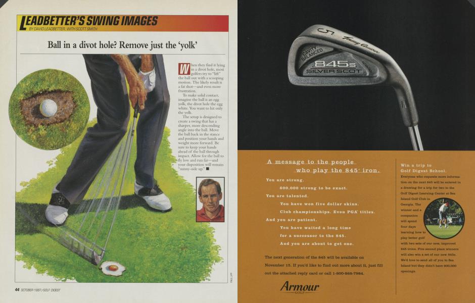 Ball in a divot hole? Remove just the ‘yolk’