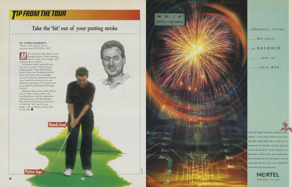 Take the ‘hit’ out of your putting stroke