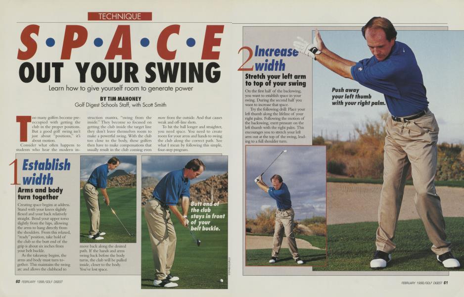 SPACE OUT YOUR SWING