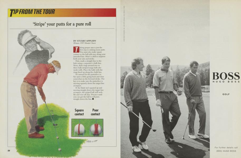 ‘Stripe’ your putts for a pure roll