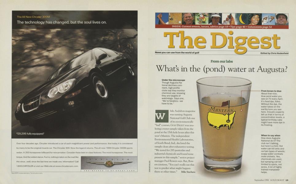 What's in the (pond) water at Augusta?