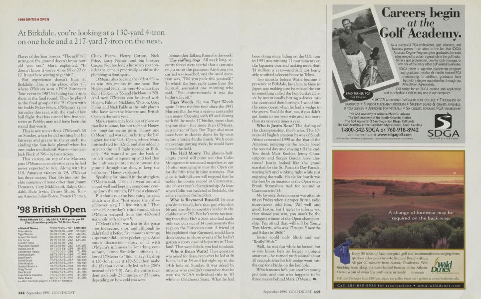 1998 BRITISH OPEN