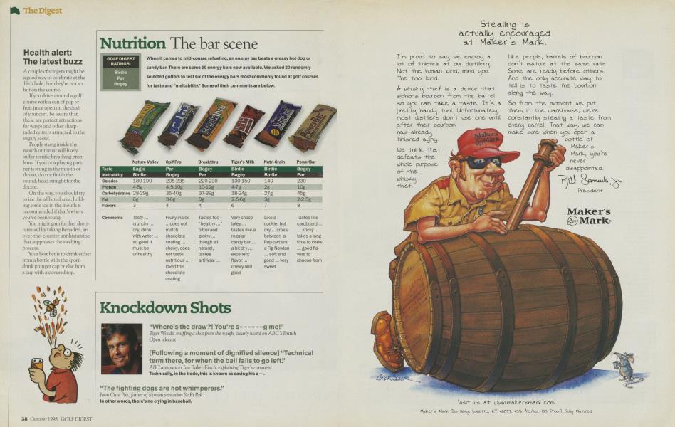 Nutrition The bar scene