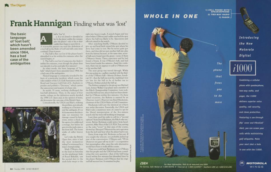 Frank Hannigan Finding what was 'lost'