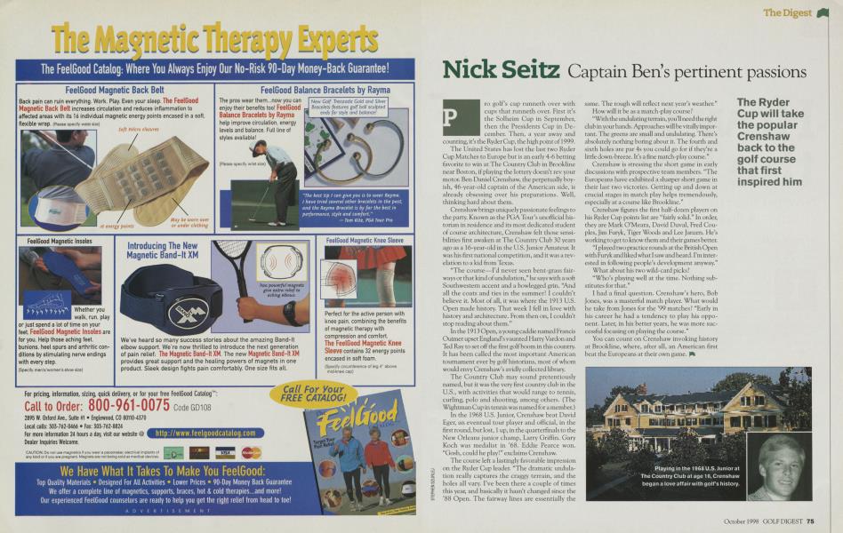 Nick Seitz Captain Ben's pertinent passions