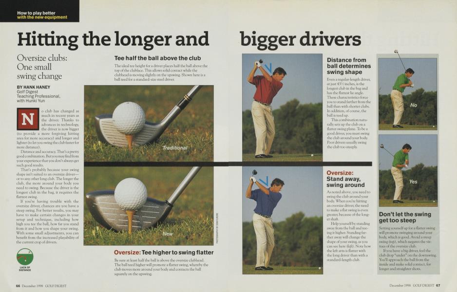Hitting the longer and bigger drivers
