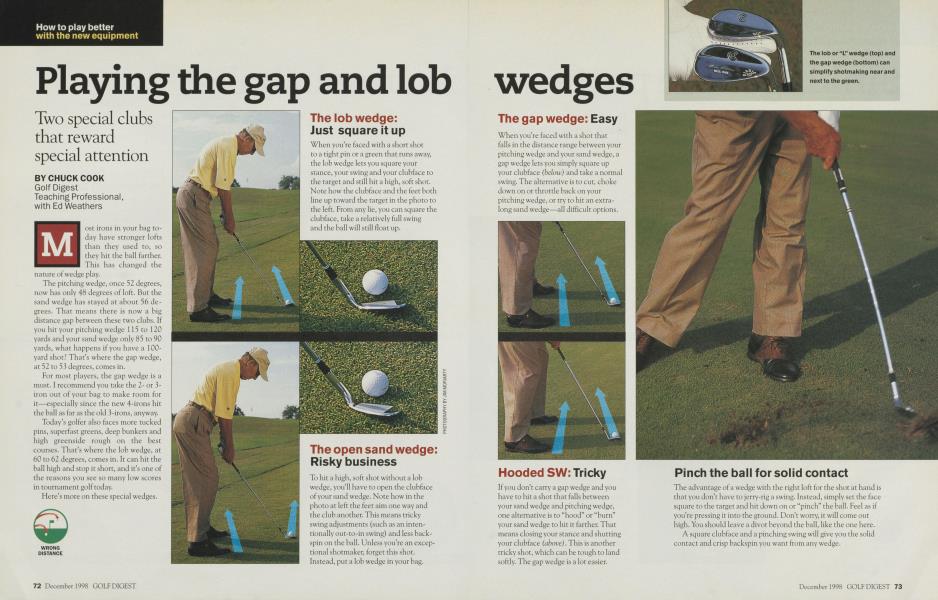 Playing the gap and lob wedges
