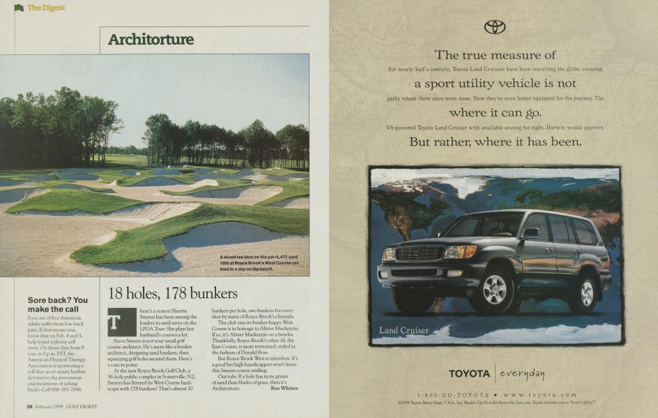 18 holes, 178 bunkers