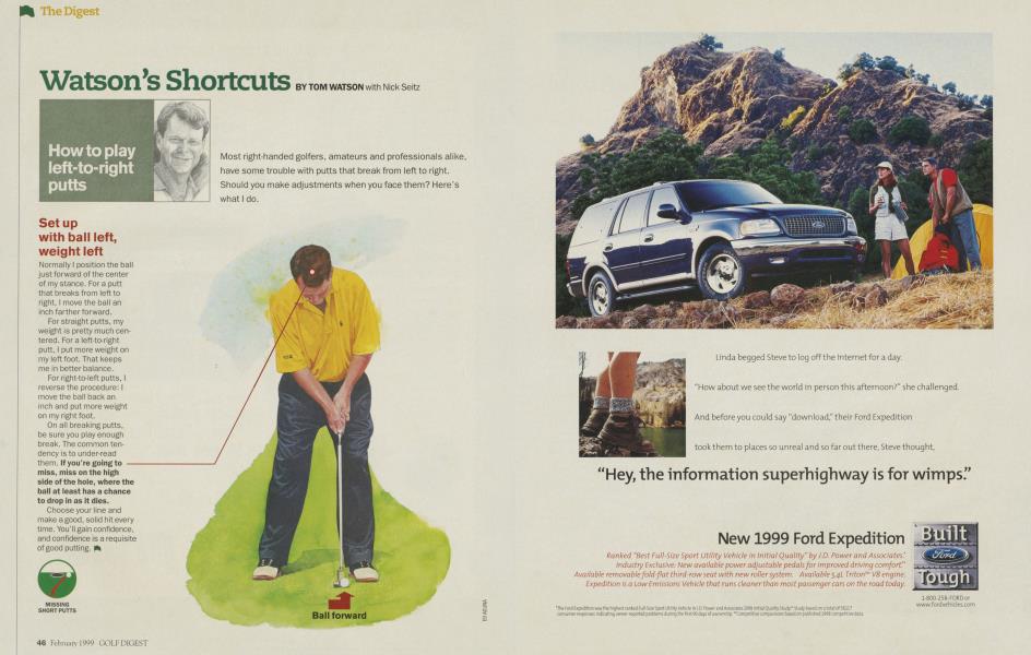 How to play left-to-right putts