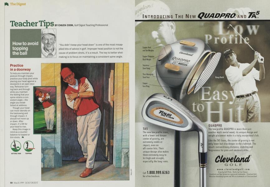 How to avoid topping the ball