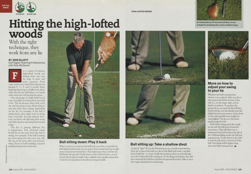 Hitting the high-lofted woods