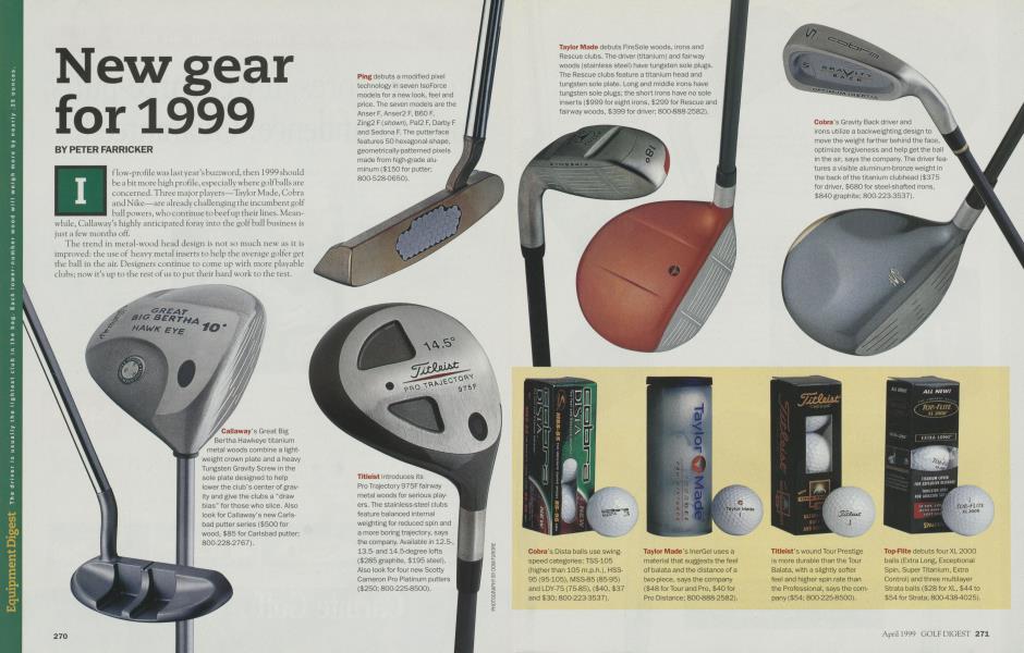 New gear for 1999