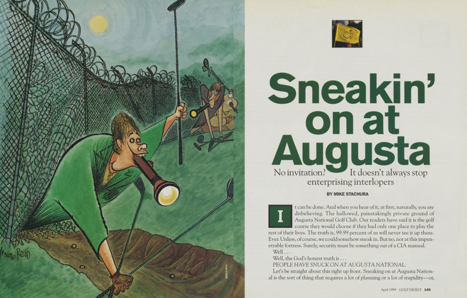 Sneakin' on at Augusta