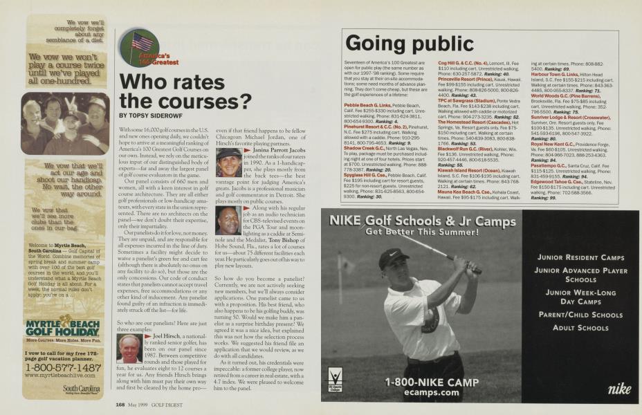 Who rates the courses?