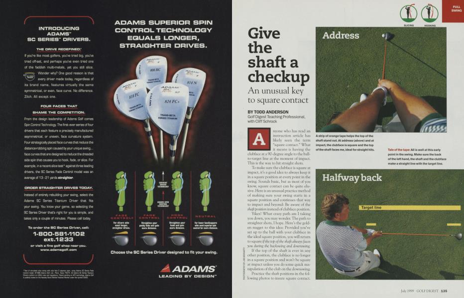 Give the shaft a checkup